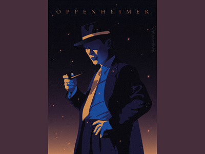 Oppenheimer adobe illustrator alternative film poster alternative movie poster christopher nolan cillianmurphy editorial fan poster flat graphic design illustration movie poster oppenheimer portrait poster poster art poster design vector