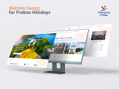 Prabas Holidays: Website Design brand design branding corporate design design graphic design makura travel agency travel website ui webdesign website