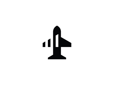 Plane Chart Logo abstract air plane aviation brand chart company financial for sale geometric growth investment logo logo design negative space plane sale technology