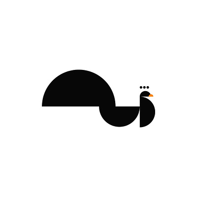 Peacock 🦚 bird creative geometric logo modern peacock simple