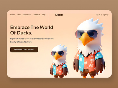 World Of Ducks Website UI UX Design graphic design ui ui ux design