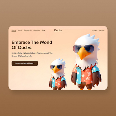 World Of Ducks Website UI UX Design graphic design ui ui ux design