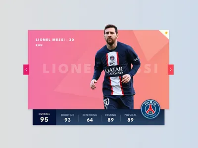 DailyUI 045 - Info Card 100daysofui dailyui dailyui challenge design figma football info card player card ui