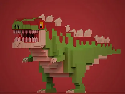 Cute T-Rex product design :) 3d branding graphic design
