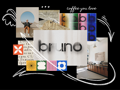 Bruno - Cafe Branding Design branding cafe coffee design graphic design illustration logo product ui