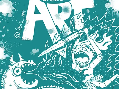 Poster Design KoisArt 3d animation branding graphic design ui