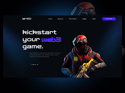 MYED - eSports and Gaming NFT Template gaming nft ui video game web3