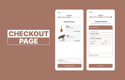 Checkout Page Design adroid checkout dailyui design e commerce figma ios mobile shop shopping ui uidesign ux uxdesign