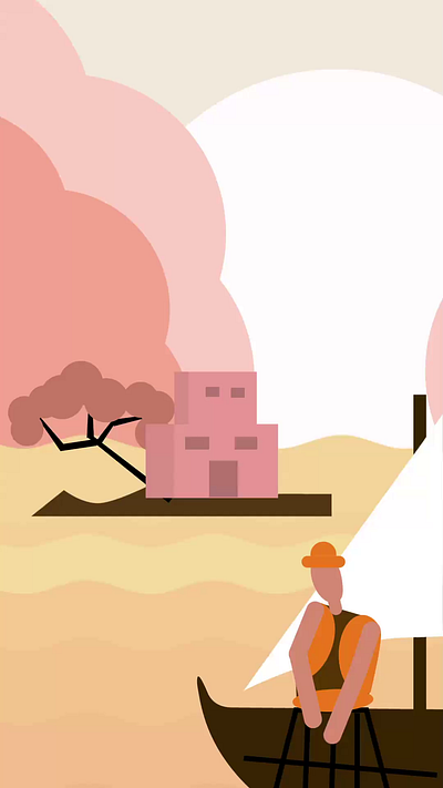 The island of Al-Shakhloba animation motion graphics