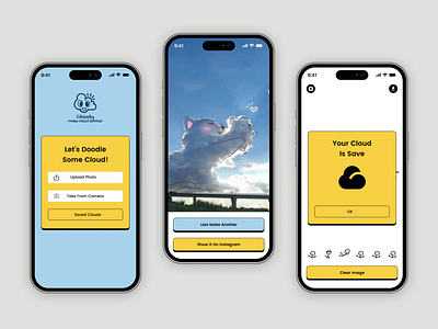 Cloud Doodle Maker App app ui best cloud app cloud app ui cloud doodle app ui cloud editing app cloud meme maker app doodle app doodle app ui figma app figma designer top ui ui design ui ux designer ux ux design