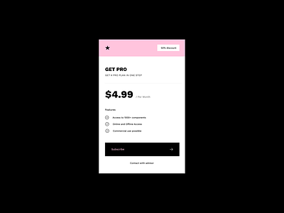 Daily UI - Subscribe buy clean daily dailyui design payment plan plans premium subscribe ui uiux ux