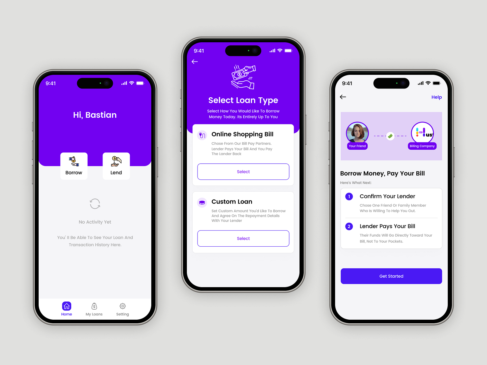 Borrow and Loan App UI UX Design by Rizwan Ali - 🧠UI/UX Researcher & 🎨 ...