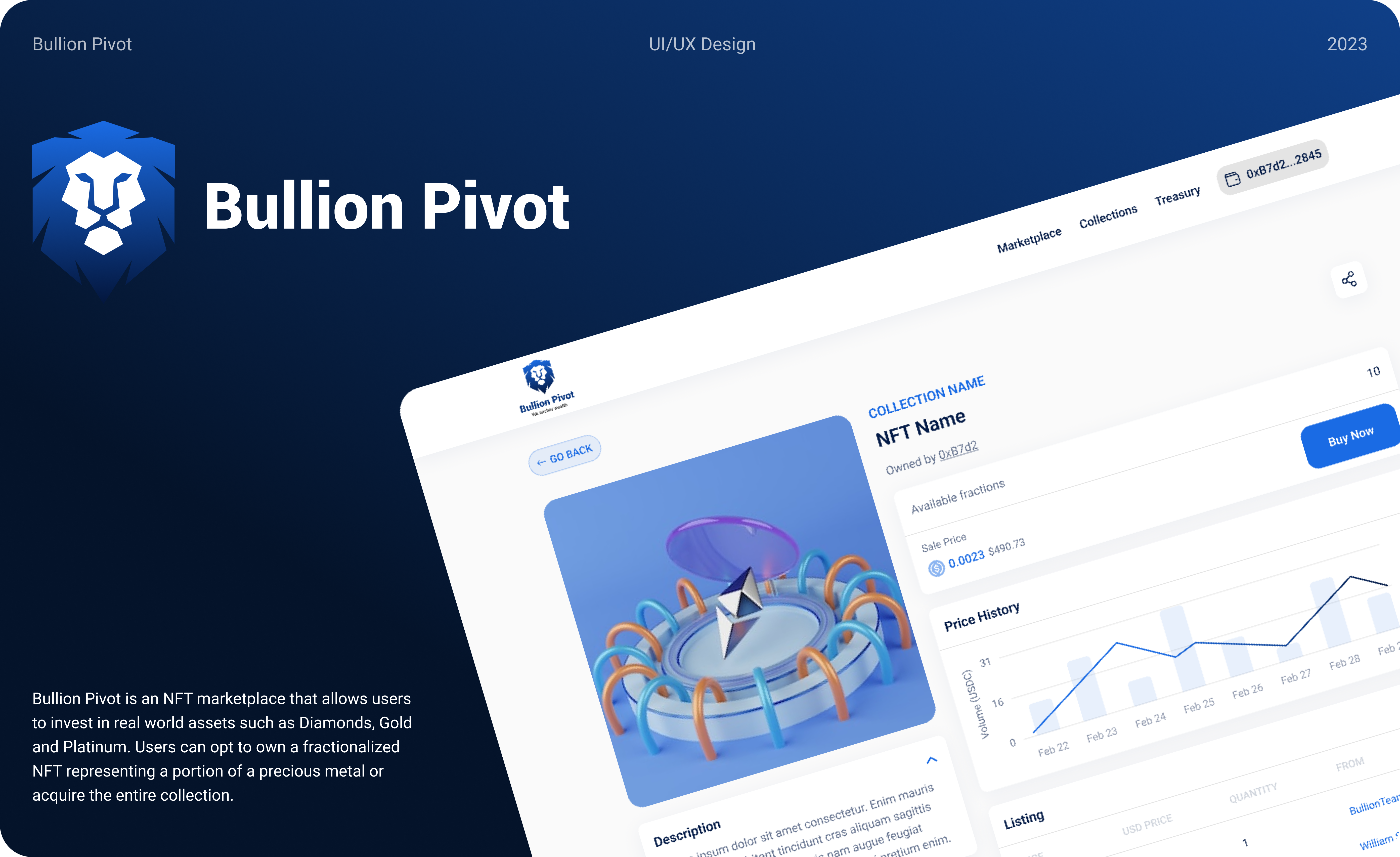 Bullion Pivot blockchain branding design ethereum graphic design illustration logo token interface ui ux