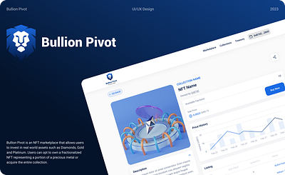 Bullion Pivot blockchain branding design ethereum graphic design illustration logo token interface ui ux