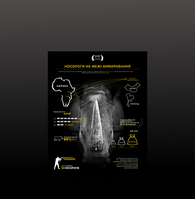 Infographic about poaching for rhinos браконьєри важливий дизайн веб дизай веб дизайнер дизайн дизайнер креативність носоріг інфографіка ієрархія