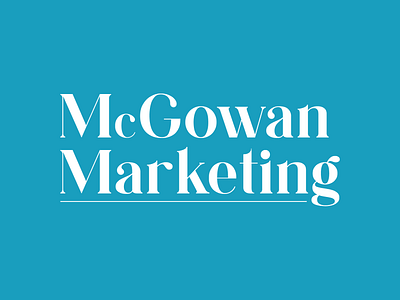 McGowan Marketing Rebrand brand identity branding graphic design log logo logo design logotype typ typography