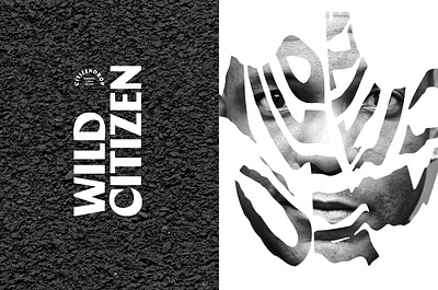 Wild Citizen beer belgium branding graphic design handmade label logo scanography visual identity