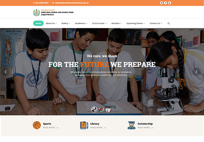 Mavu Mandal High School graphic design school template theme ui ux website