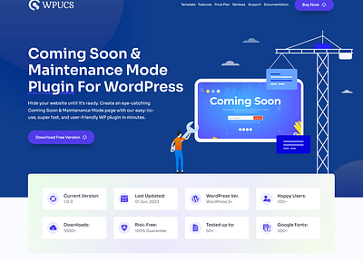 WPUCS – WP Ultimate Coming Soon & Maintenance Mode Plugin wordpresscomingsoonplugin