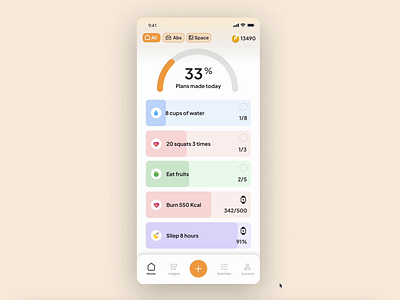 Useful ui/ux for productivity habit tracking app app design habit productivity progress tracking ui ux