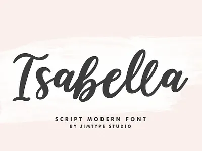 Isabella - Cute Branding Font branding design font design font free fonthandwriting free font freefont handlattering illustration letteringfont script script lettering typography ui
