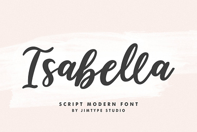 Isabella - Cute Branding Font branding design font design font free fonthandwriting free font freefont handlattering illustration letteringfont script script lettering typography ui