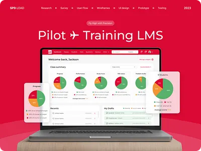 Pilot Training LMS Platform figma interaction design learning app lms app management app pilot app saas ui uiux user experience