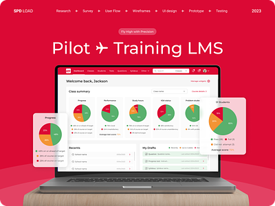 Pilot Training LMS Platform figma interaction design learning app lms app management app pilot app saas ui uiux user experience