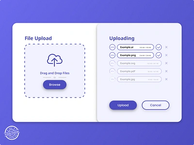 File Upload - UI/UX Design cta dailyui dailyui31 dailyuichallenge design product design ui ui design uiux uiux design upload upload ui uploading file uploading ui ux ux design uxui