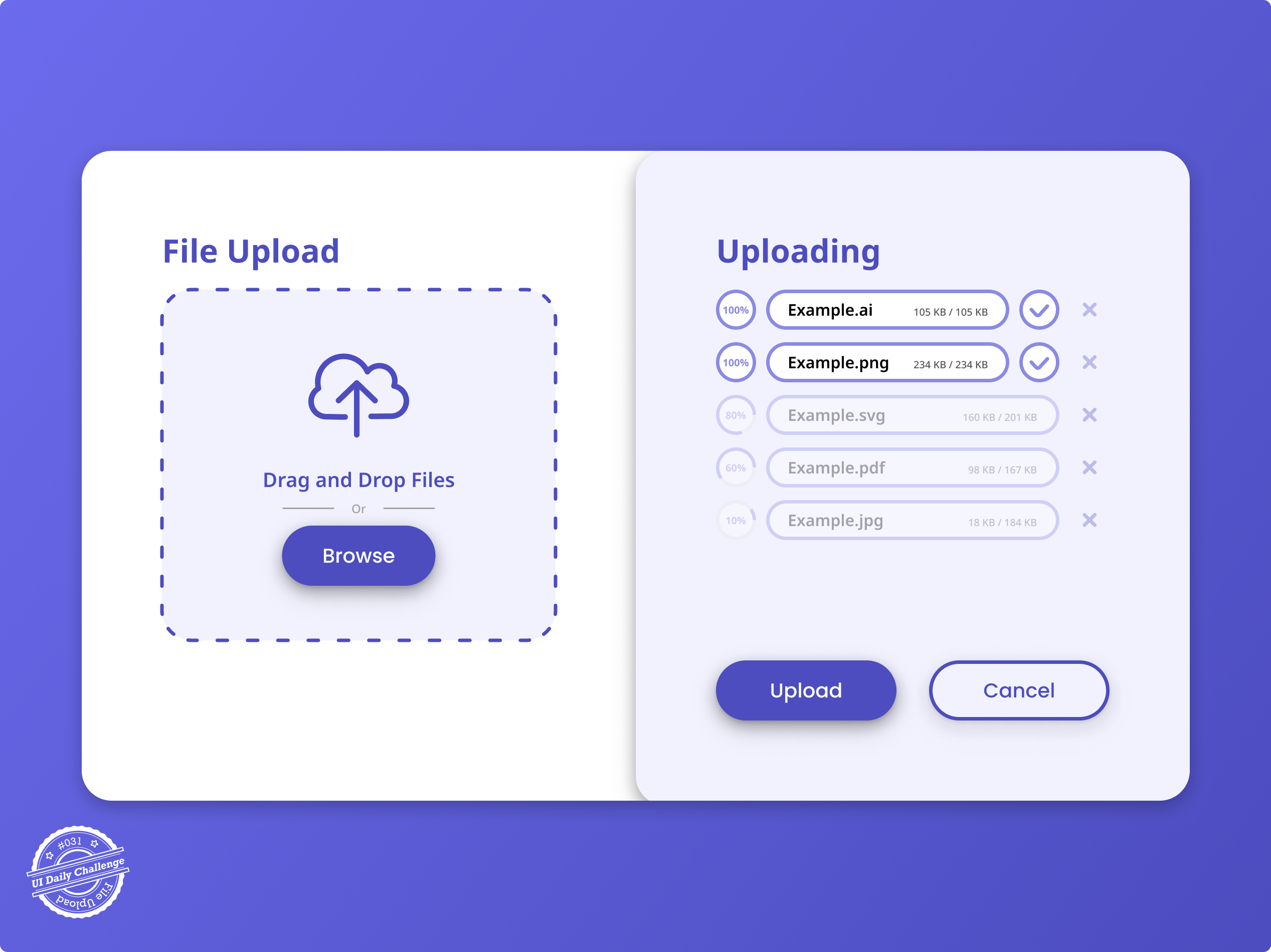 File Upload UI UX Design By Robin Drapeau On Dribbble File Upload UI UX Design By Robin Drapeau On Dribbble