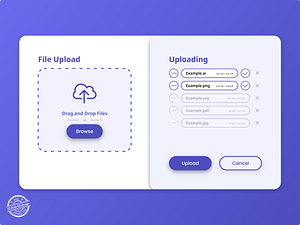 File Upload - UI/UX Design by Robin Drapeau on Dribbble
