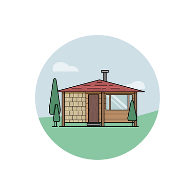 Cottage 3 illustration vector