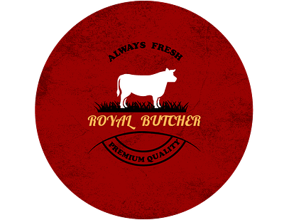 A ROYAL BUTCHER LOGO branding graphic design logo