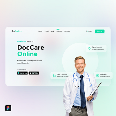DocCare Website branding graphic design ui