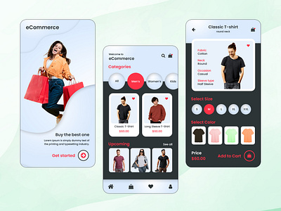 Clothing eCommerce App UI Design app clothing ecommerce store clothing store app design clothing store app ui design ecommerce app design ecommerce ui mobile app mobile app design ui ui design