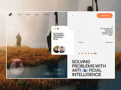 Artificial Intelligence Image Generator - iMeg ai ai image ai website artificial intelligence artificial intelligence website design generator hero section image generator saas typography ui user interface ux web design website