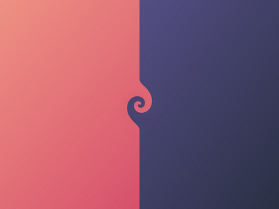 Two meet as one design edinburgh gradient graphic illustration logo purple red scotland swirl