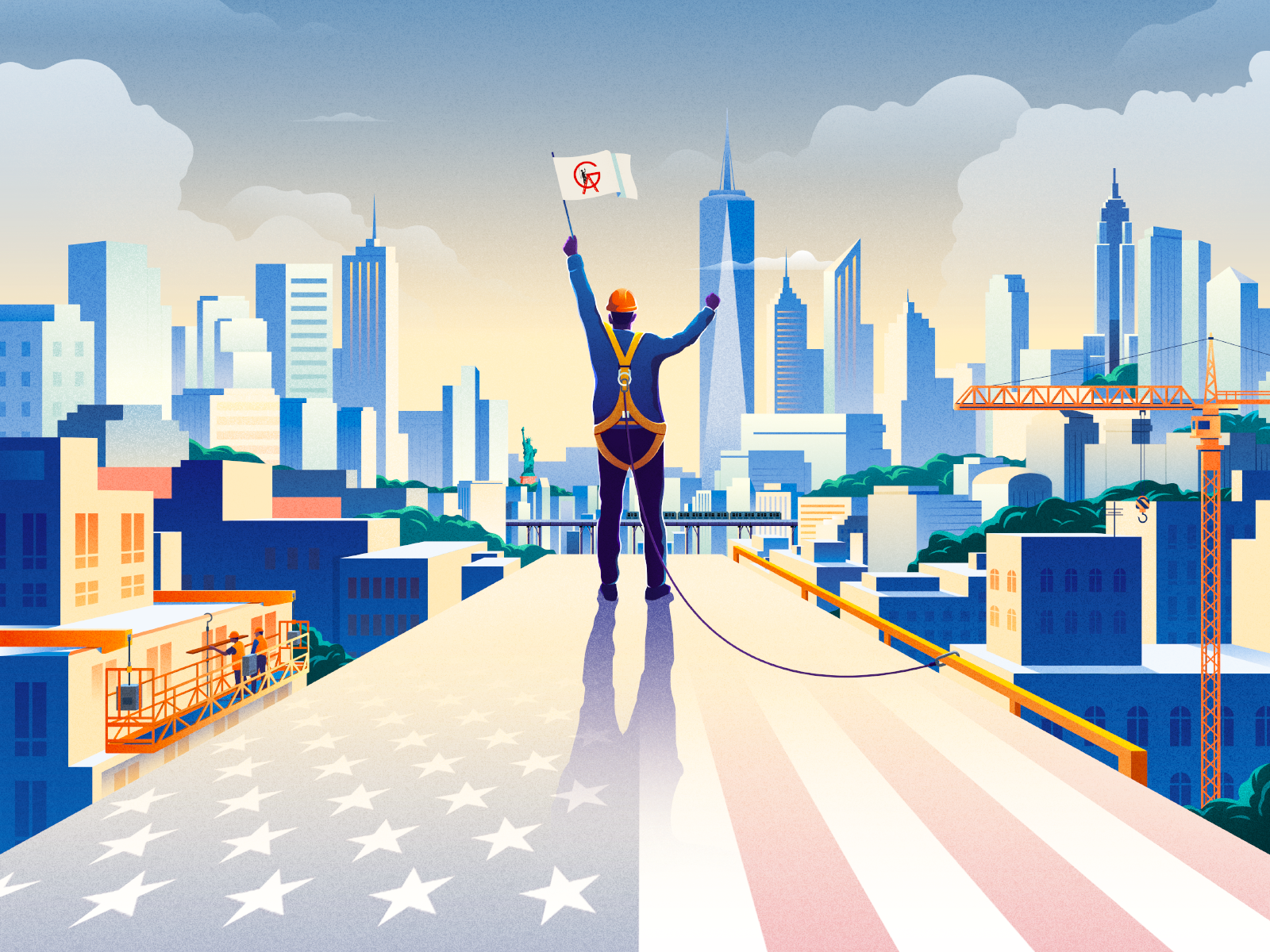 Example of Real Estate Vector Illustration