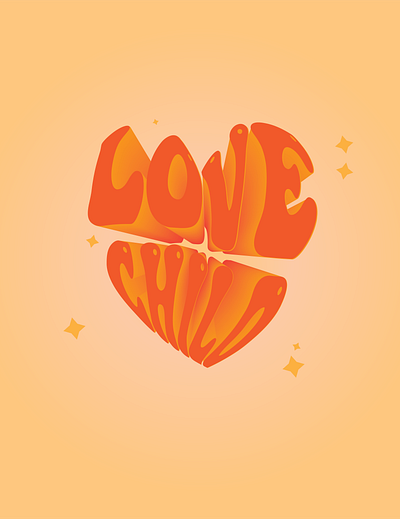 Love Child Groovy Illustration design graphic design illustration typography