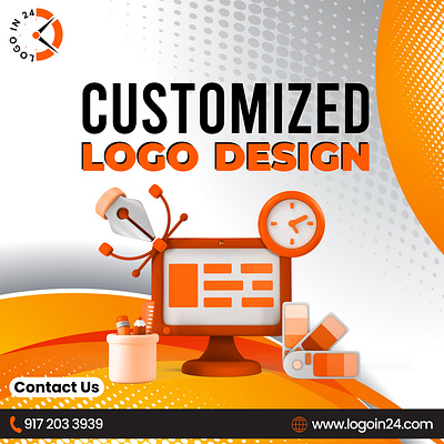 Customized Logo Design branding customized logo design design graphic design grid icon identity illustration logo pattern ui