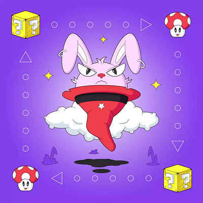 Magic Rabbit 2023 2d animation art creative design fun graphic design illustration illustrator magic rabbit vector