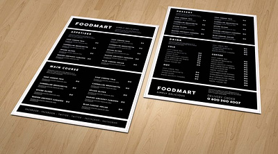 Buffet Menu Design design graphic folks menu menu card