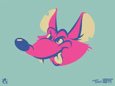 Rat Man WIP character design graphics illustration rat t shirt design vector vector design