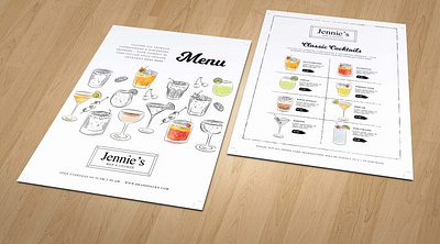 Bar Menu Design Template food menu graphic folk graphic folks graphicfolks logo mockup