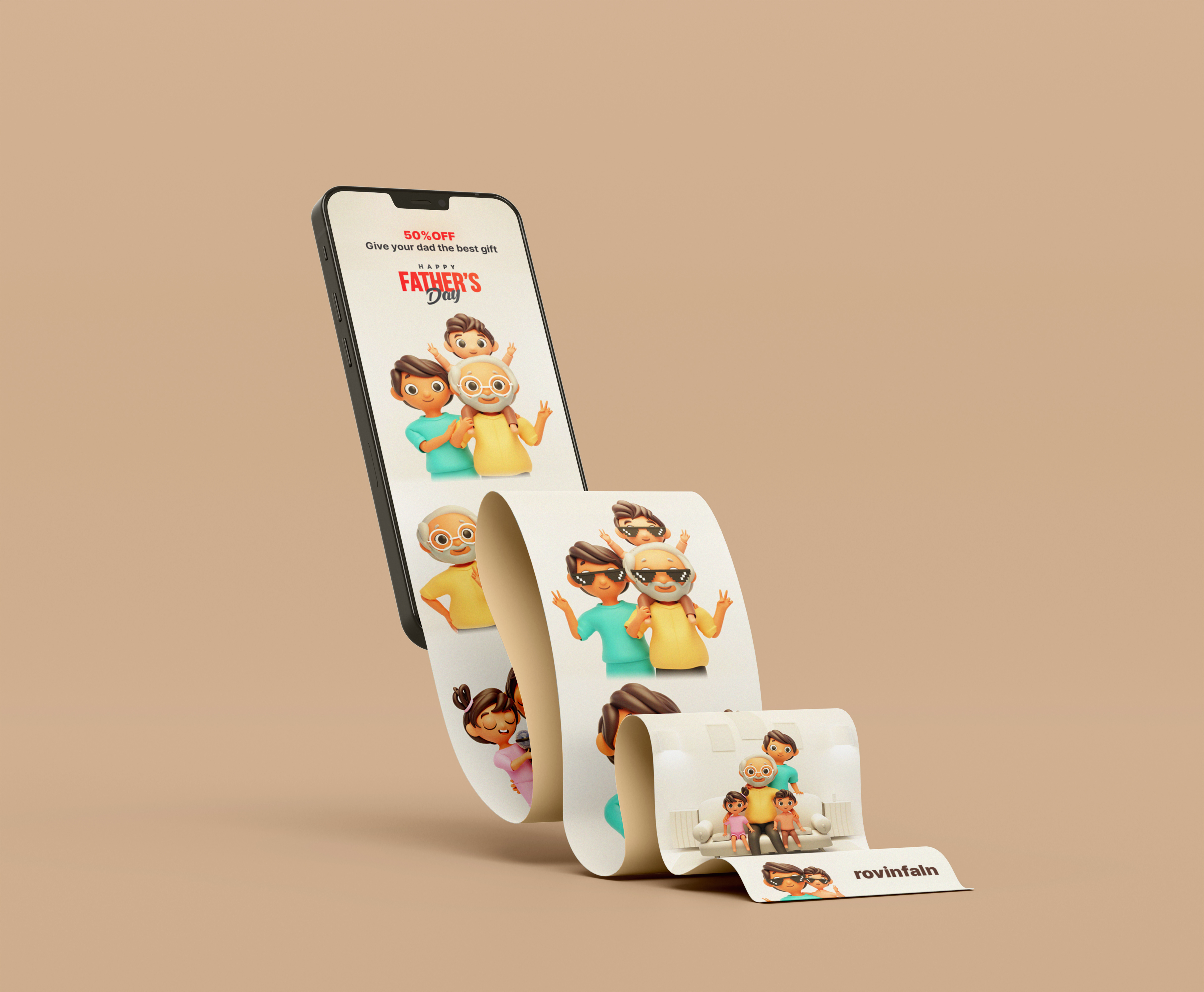 Fathers Day Blender advertising art blinkit branding brands cartoon character design character illustration childern dad design fathers day graphic design rovinfaln zomato