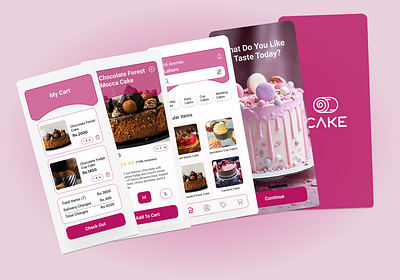 Cake App Design balsamiq design figma mobile app design mobile ui mobile ux mockup prototyping ui ui design ux design