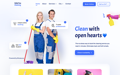 Clean Website Home page branding graphic design ui