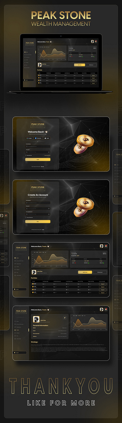 "Peak Stone: Elevate Your Crypto Wealth." creativeui design designthinking designtrends innovationindesign interactiondesign ui uidesign uiux usability usercentricdesign userexperience userinterface ux ux design uxresearch vector visualdesign