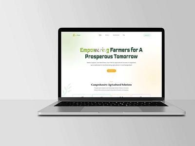 Agriculture Agriplant Hero Section agriculture agriculture case study agriplant hero section branding farmers farmers website green website hero section landing page log minimal design minimal hero section mordran minimal design ui ui design ux website