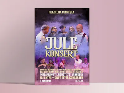 Christmas Concert Poster christmas christmas poster church church poster clouds concert concert poster fog graphic design holiday holiday poster illustration poster print retro smoke webdesign